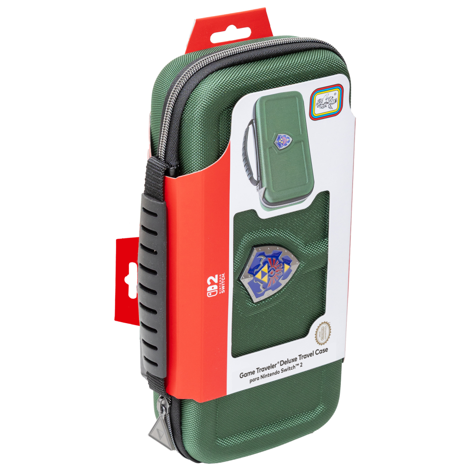 GAME TRAVELER® Zelda HS12GRN Deluxe Travel Case para Nintendo Switch™ 2 – ¡La Funda Legendaria Digna de un Héroe de Hyrule!