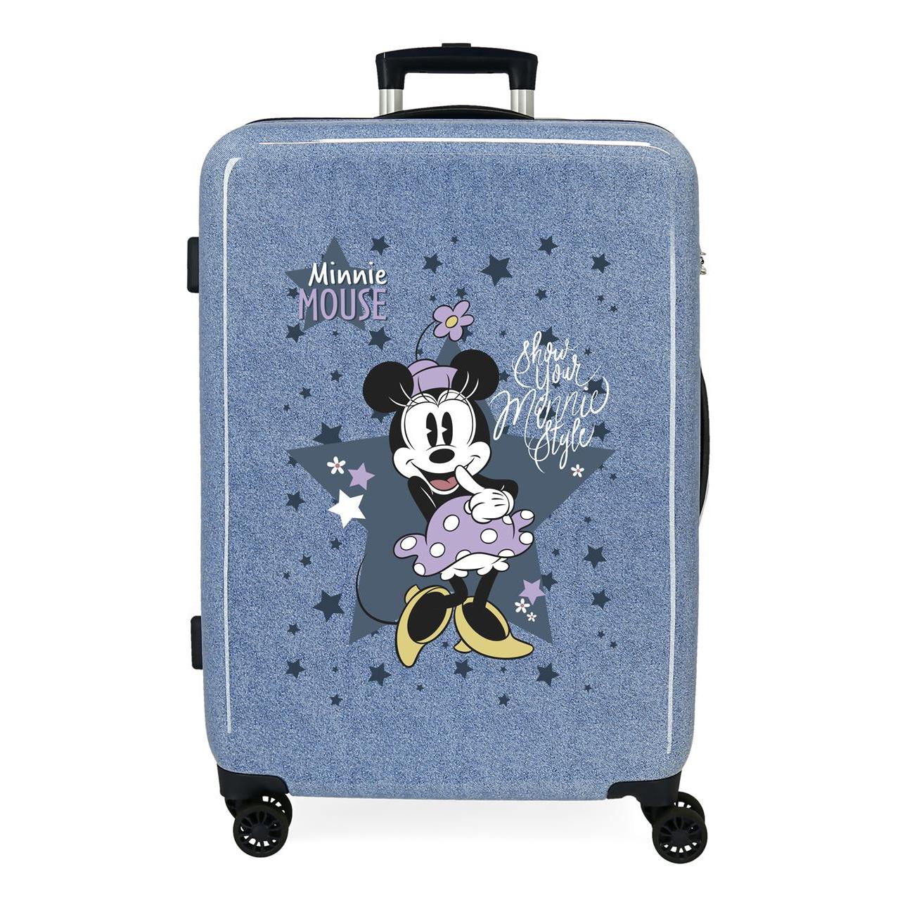 Disney Minnie Maleta Mediana ABS Rígida Minnie Style Azul