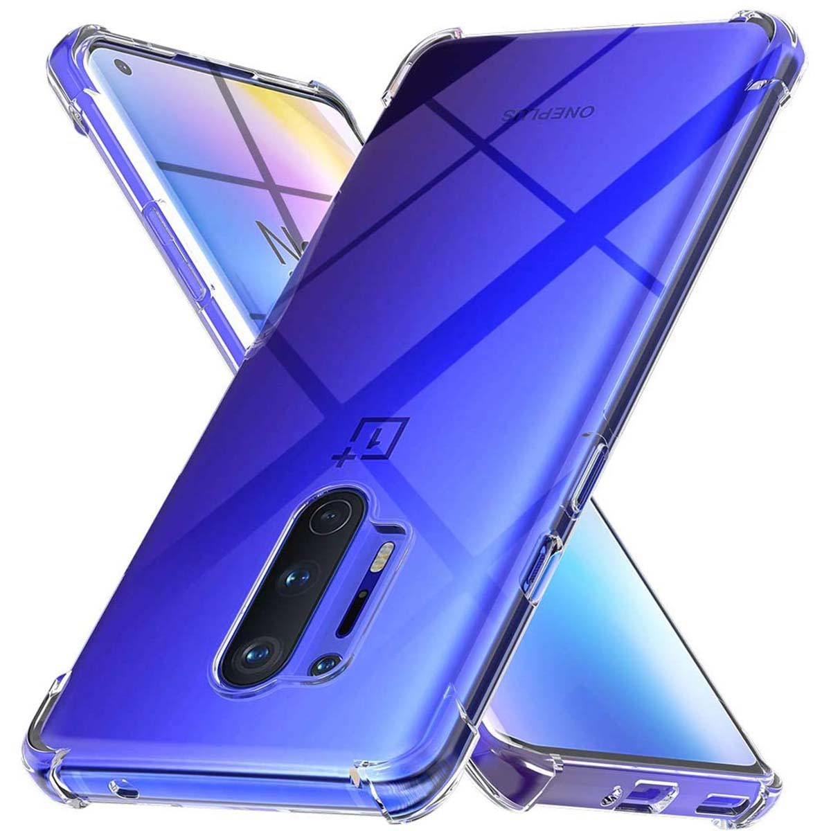 Tumundosmartphone Funda Gel Tpu Anti-Shock Transparente para Oneplus 8 Pro