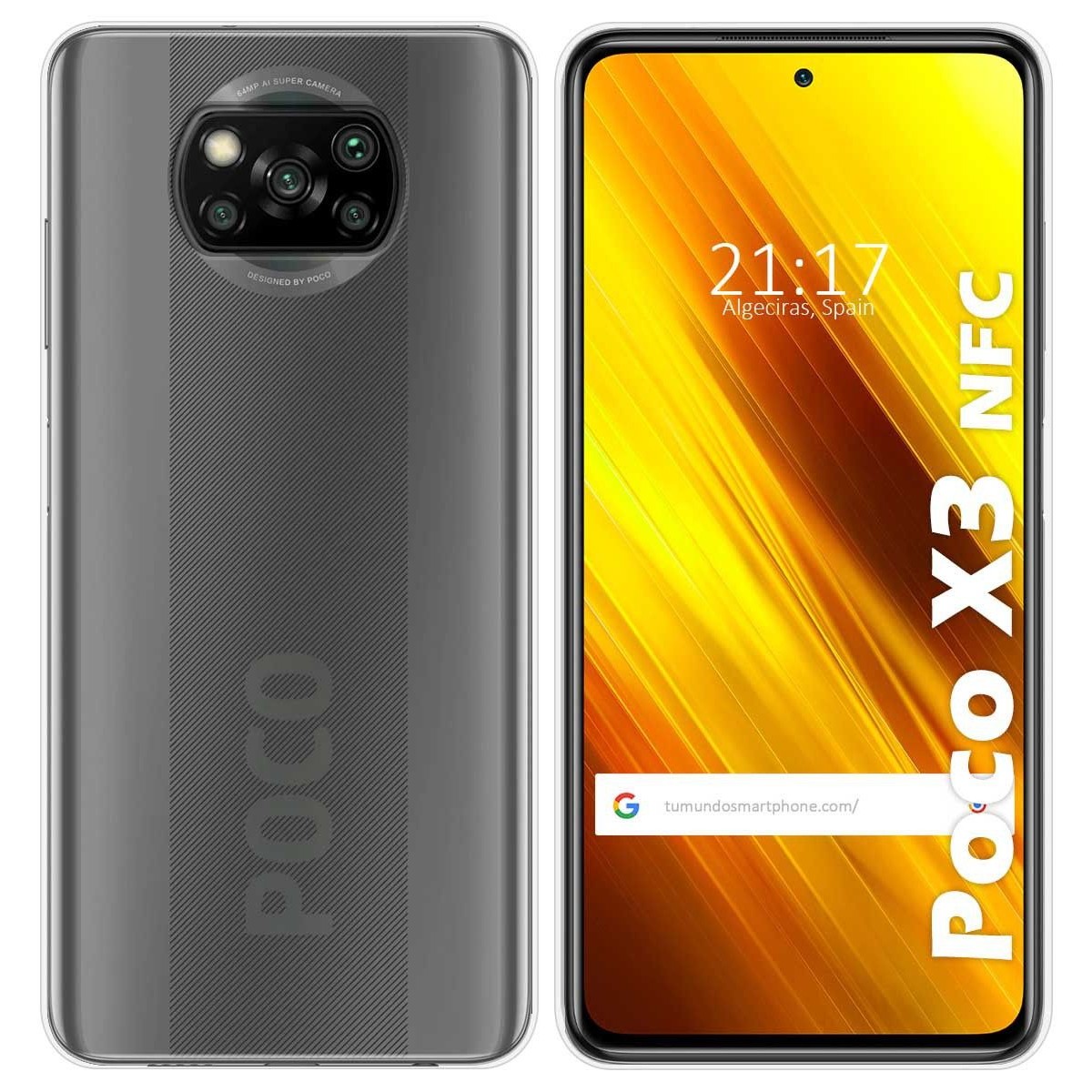 Tumundosmartphone Funda Silicona Gel TPU Transparente para Xiaomi POCO X3 NFC / X3 PRO