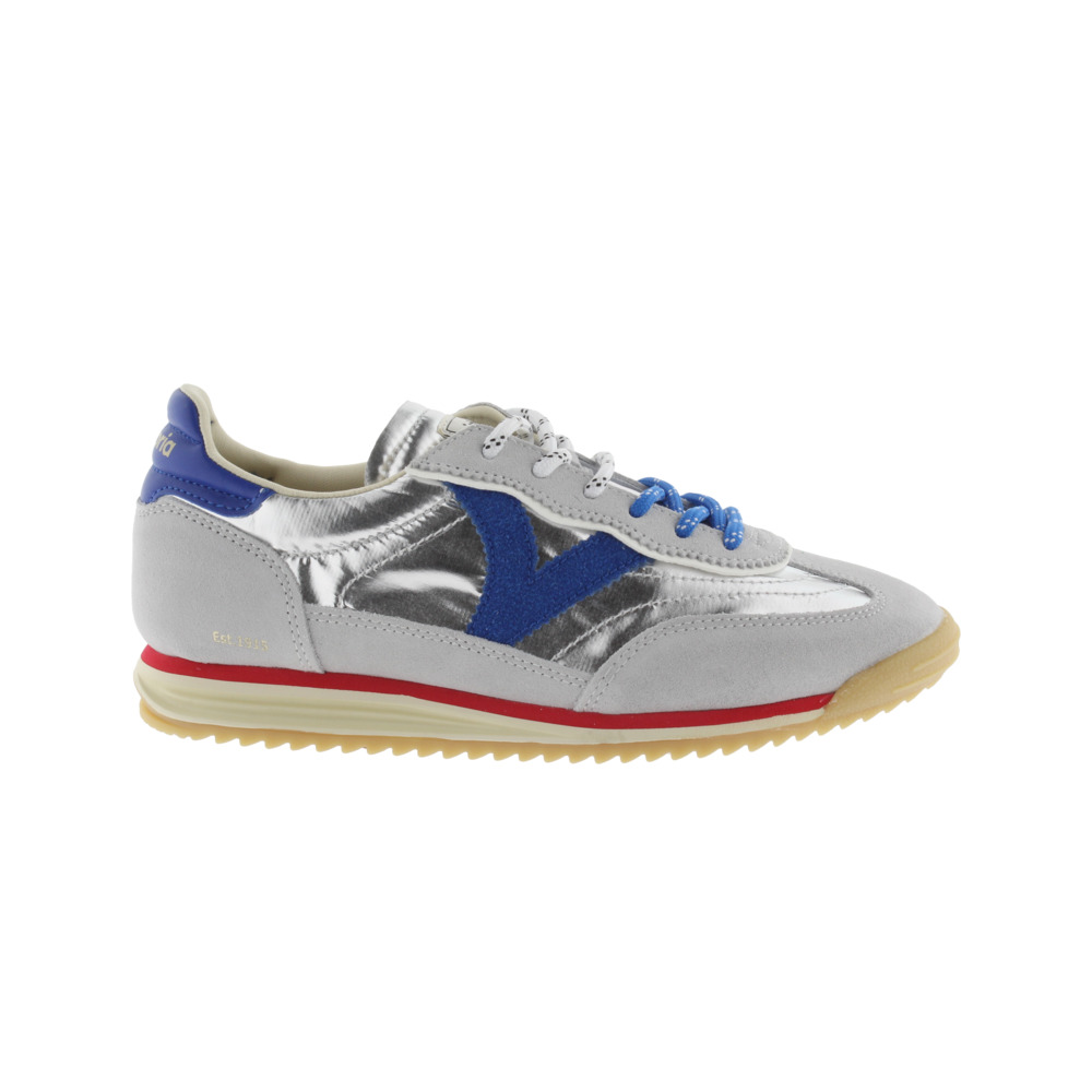 Victoria Saturno Zapatillas metalizadas con piezas de color y serraje y suela en sierra 1158111