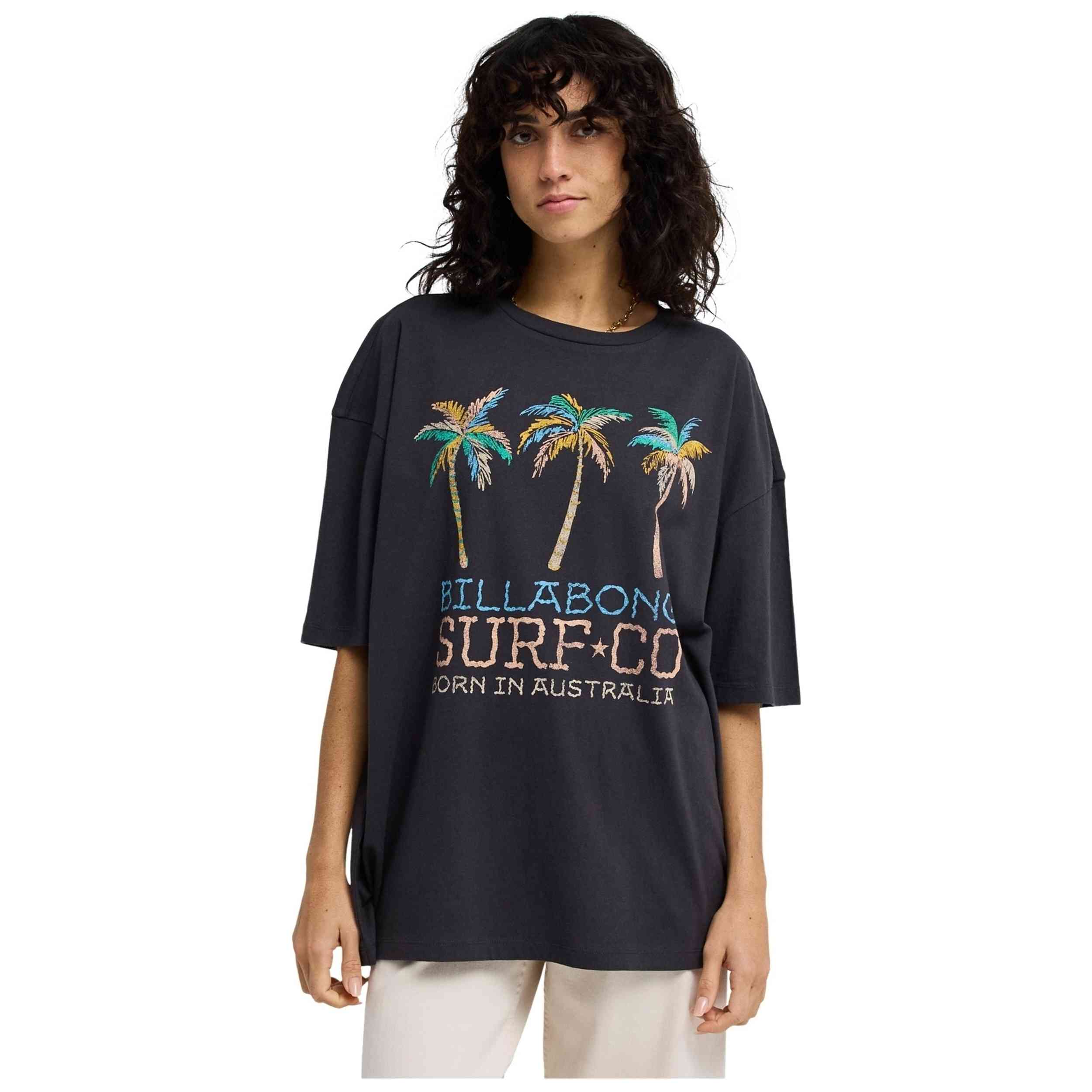 Camiseta Billabong modelo Found In Paradi en color Negro