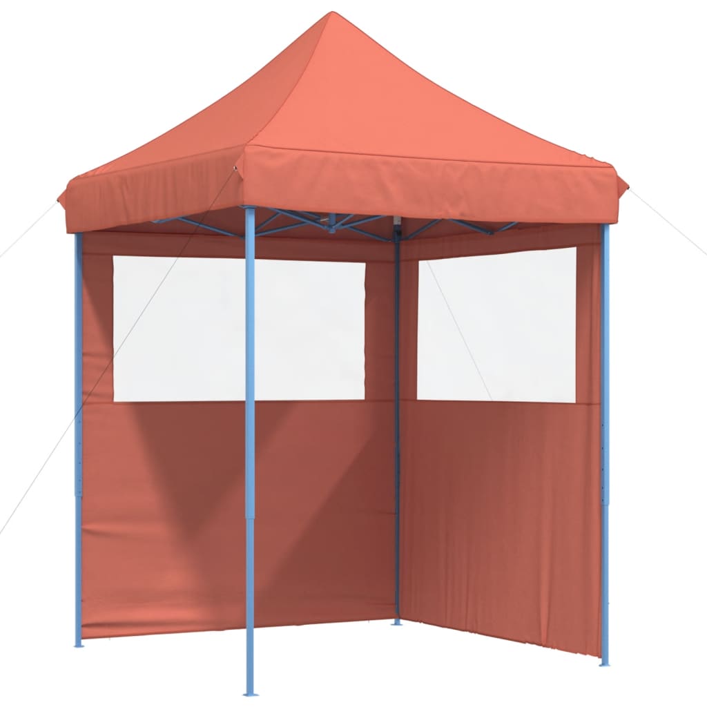 vidaXL Tienda de fiesta plegable Pop-Up 2 paredes laterales tienda Color Burdeos,  orange,  Terracota y mas