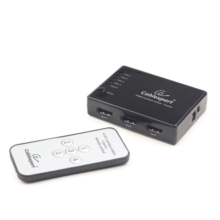 Gembird Switch HDMI 5 Puertos - Conexión Estable y Alta Velocidad