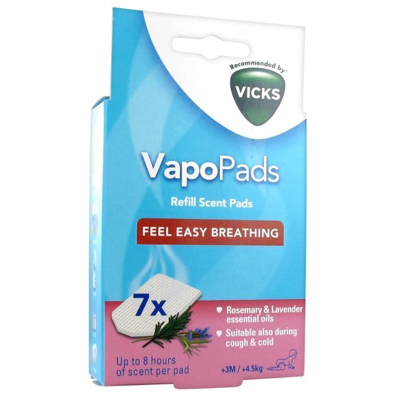 Vicks Vapopads Lavanda y Romero 7uds. para Humidificador Inhalador