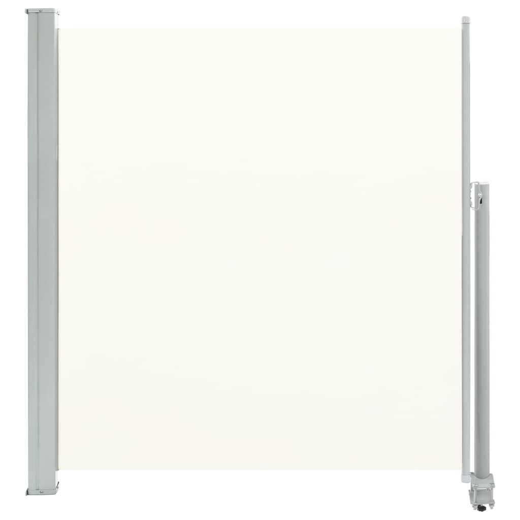 vidaXL Toldo lateral retráctil para patio 140x300 cm Color Crema, Marrón,