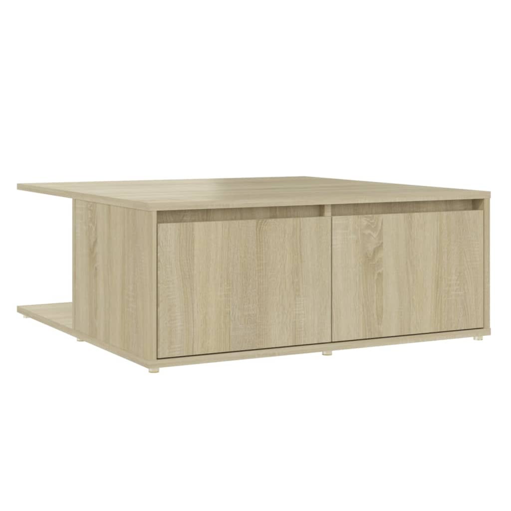 Mesa de Centro Vidaxl de Madera Contrachapada 80x80x31 Cm Blanco