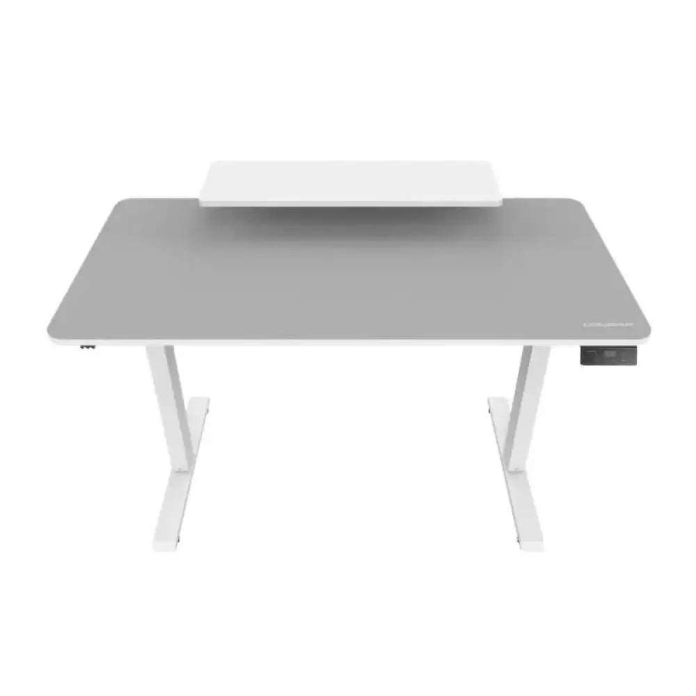 Mesa Gaming Cougar 120 cm Acero Blanco Altura Eléctrica Ergonomía