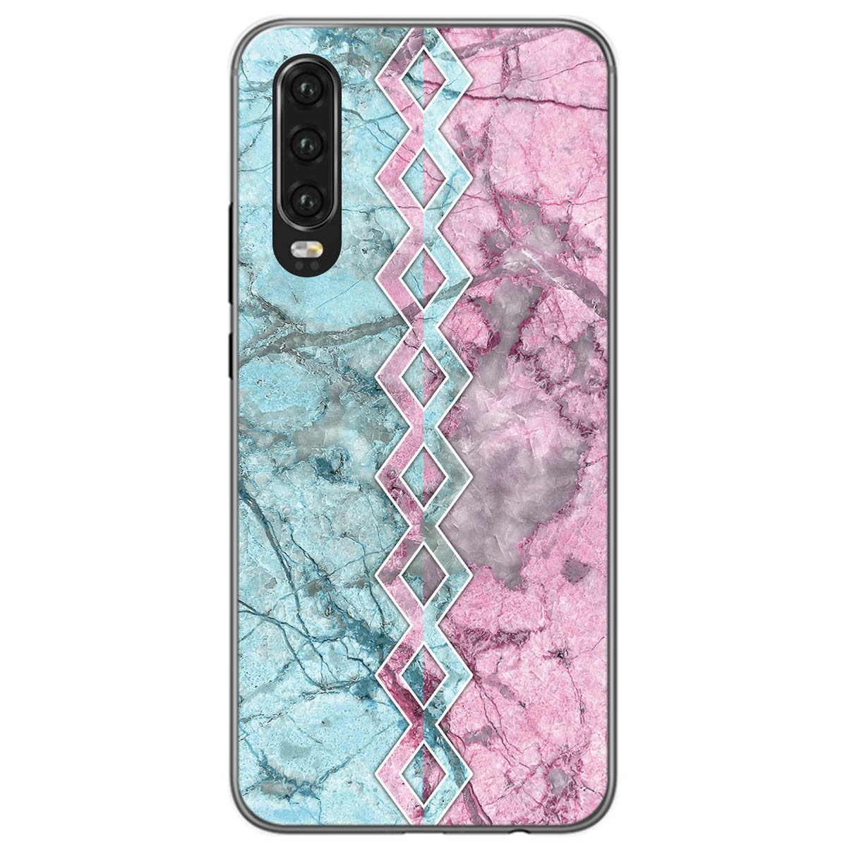Tumundosmartphone Funda Gel Tpu para Huawei P30 diseño Mármol 08 Dibujos