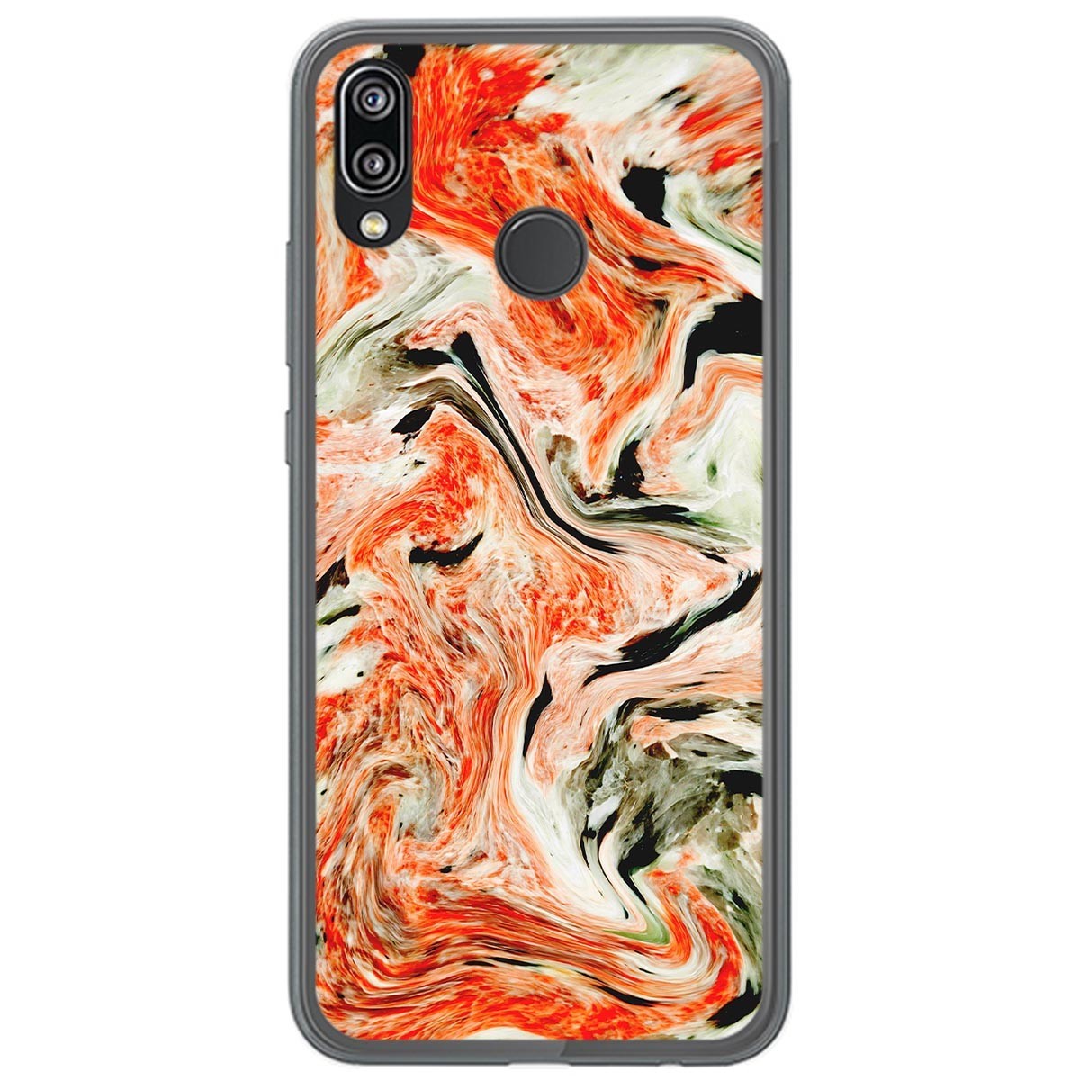 Tumundosmartphone Funda Gel Tpu para Huawei P20 Lite diseño Mármol 12 Dibujos
