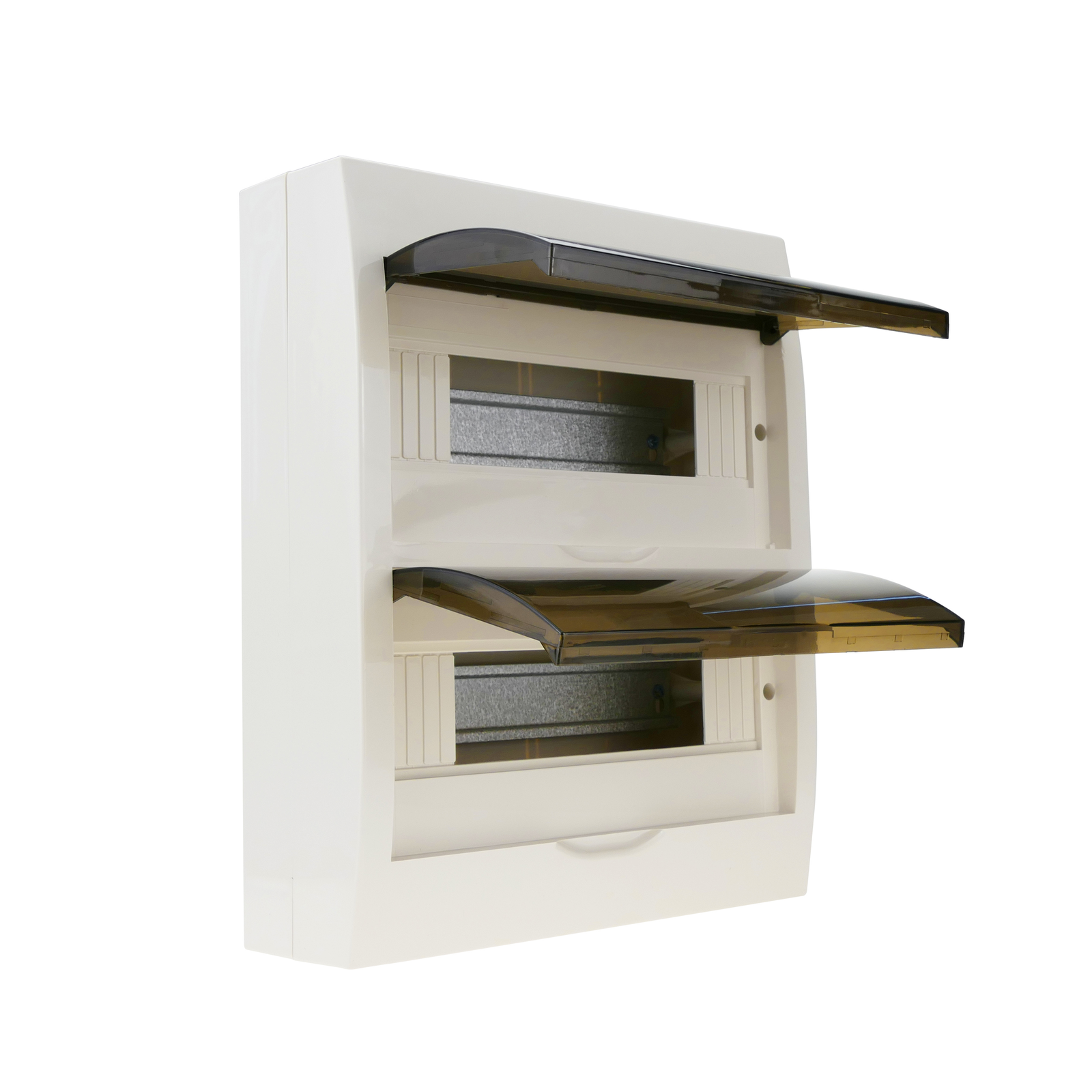 Caja de distribución eléctrica de 24 módulos de 17.5 mm de superficie de plástico ABS SPN IP40 - BeMatik