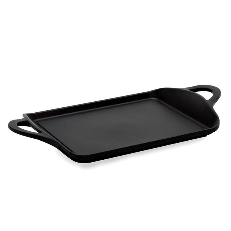 Valira black parrilla plana con asas induccion 28x21 4635-25