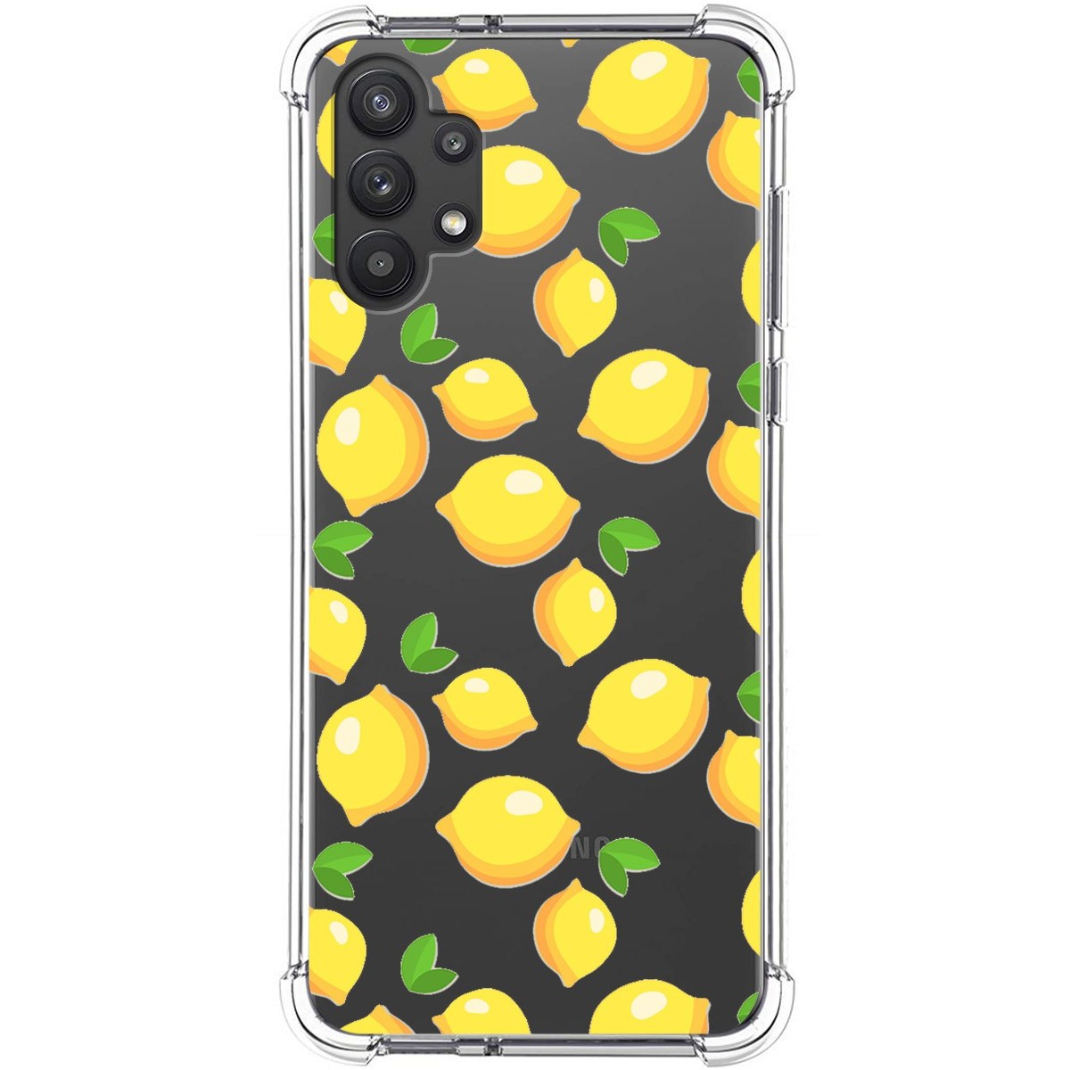 Tumundosmartphone Funda Silicona Antigolpes para Samsung Galaxy A32 5G diseño Limones Dibujos