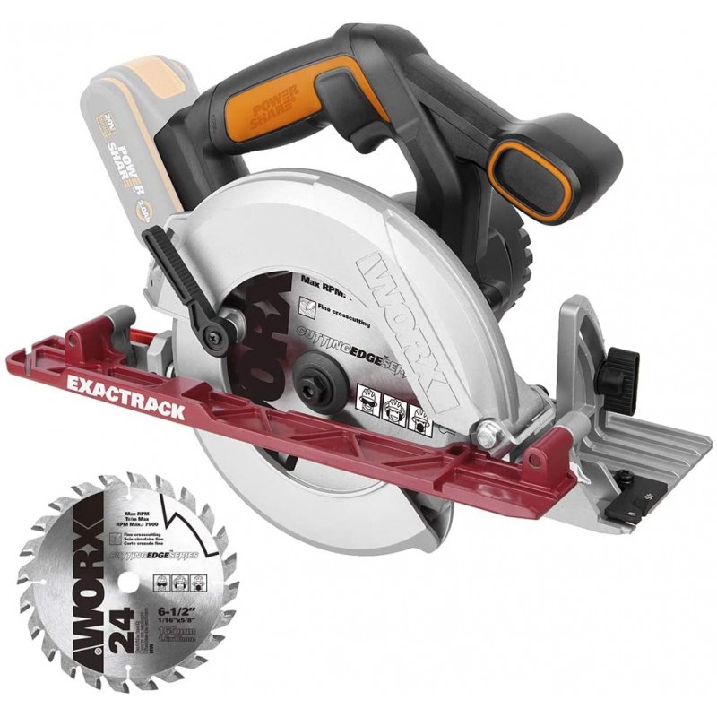 WORX WX530.9 SIERRA CIRCULAR (SIN BAT/CARGADOR) - envío desde ESPAÑA en 24/48h.