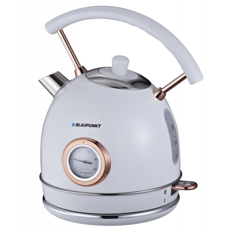 Hervidor eléctrico Blaupunkt EKS802WH, 1,8L, 3000 W, Blanco