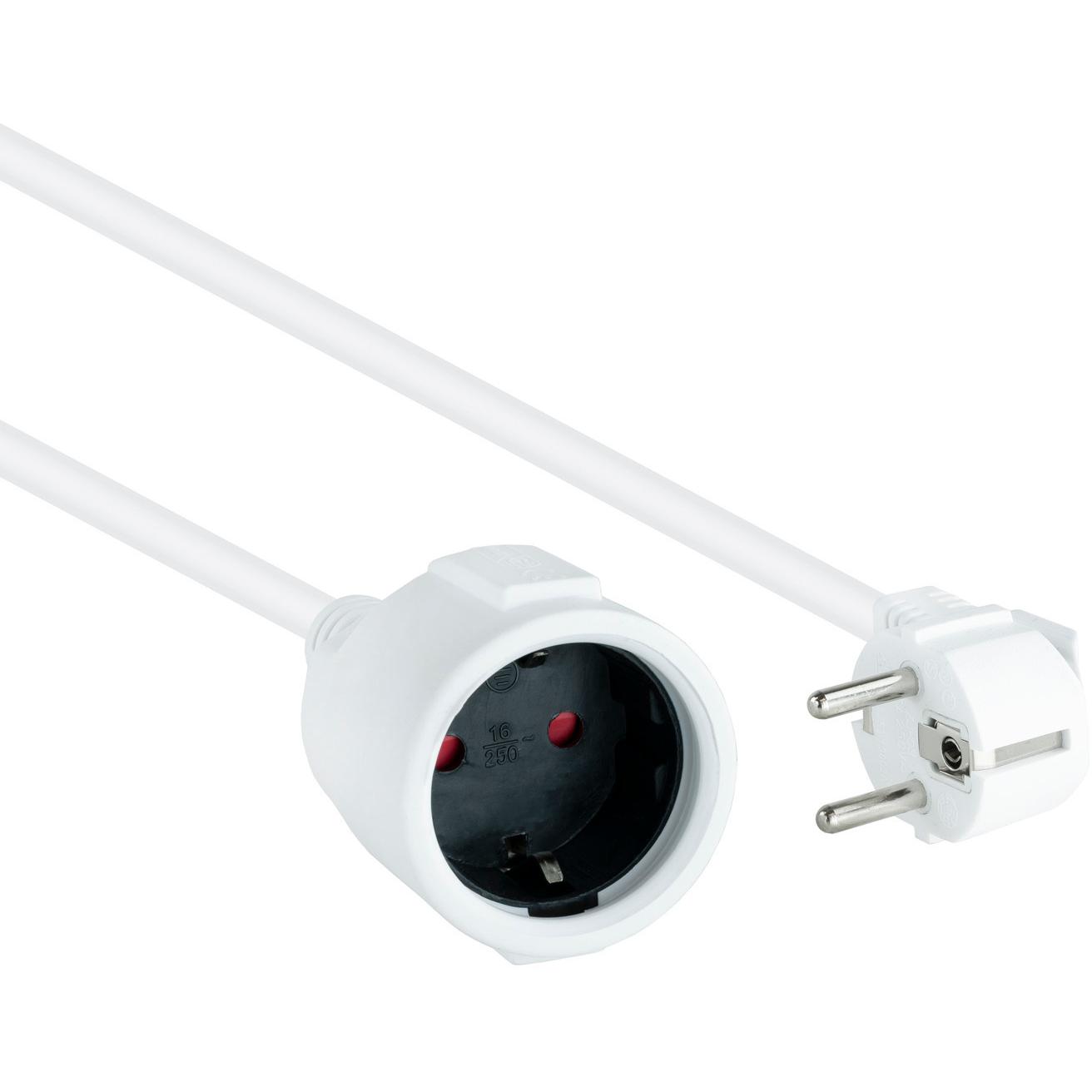 Prolongador Electrico Schuko Cee7 Blanco 5m Nanocable 10.22.0605-w