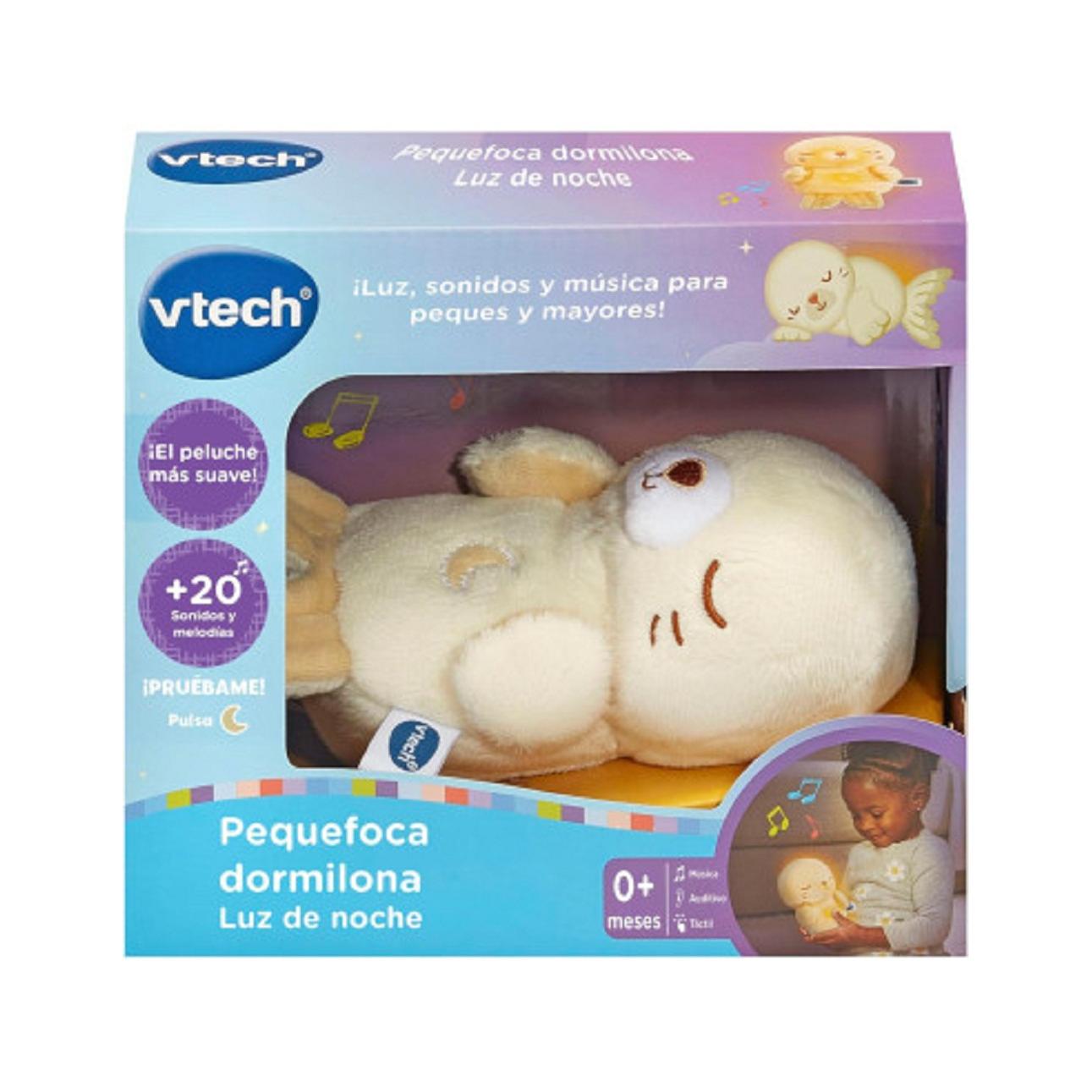 Baby Pequefoca dormilona Luz de Noche, Peluche Interactivo, Juguete para bebés +0 Meses