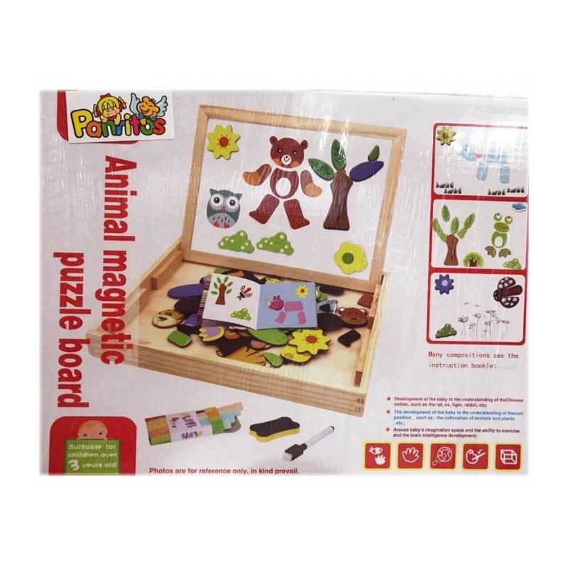 PIZARRA MAGNETICA PUZZLE 3 EN 1 DE PANRITOS