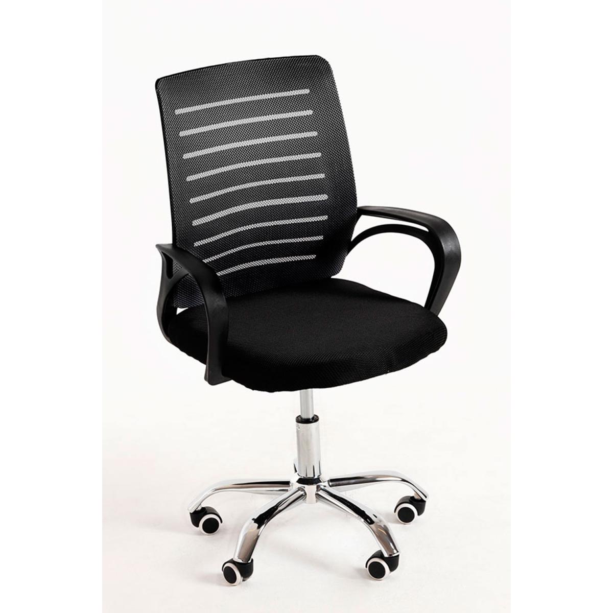 Regalos Miguel - Silla de Oficina Negra Visi - Máxima Ergonomía - Ideal para Escritorio y Gaming