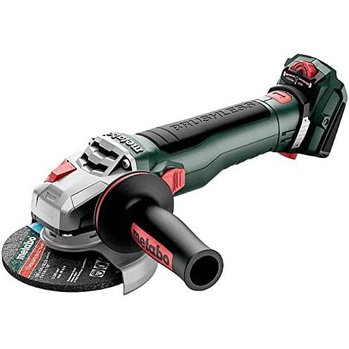 Metabo Amoladora Angular a Batería 18V WVB 18 LT BL 11-125 Quick Motor Sin Escobillas Potente 125mm Sin Batería/Cargador