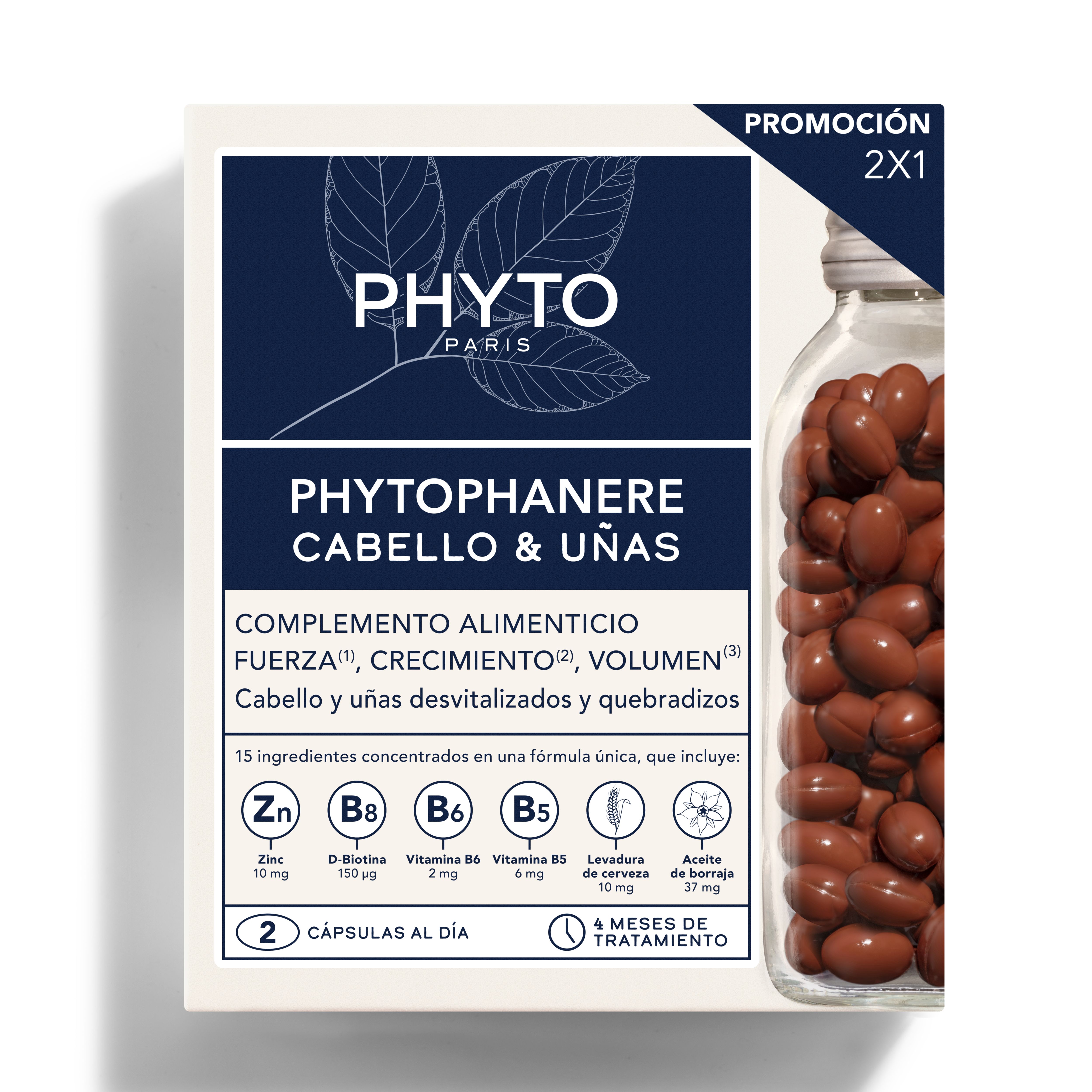 PHYTOPHANERE CABELLO Y UÑAS 120 CAPSULAS x 2