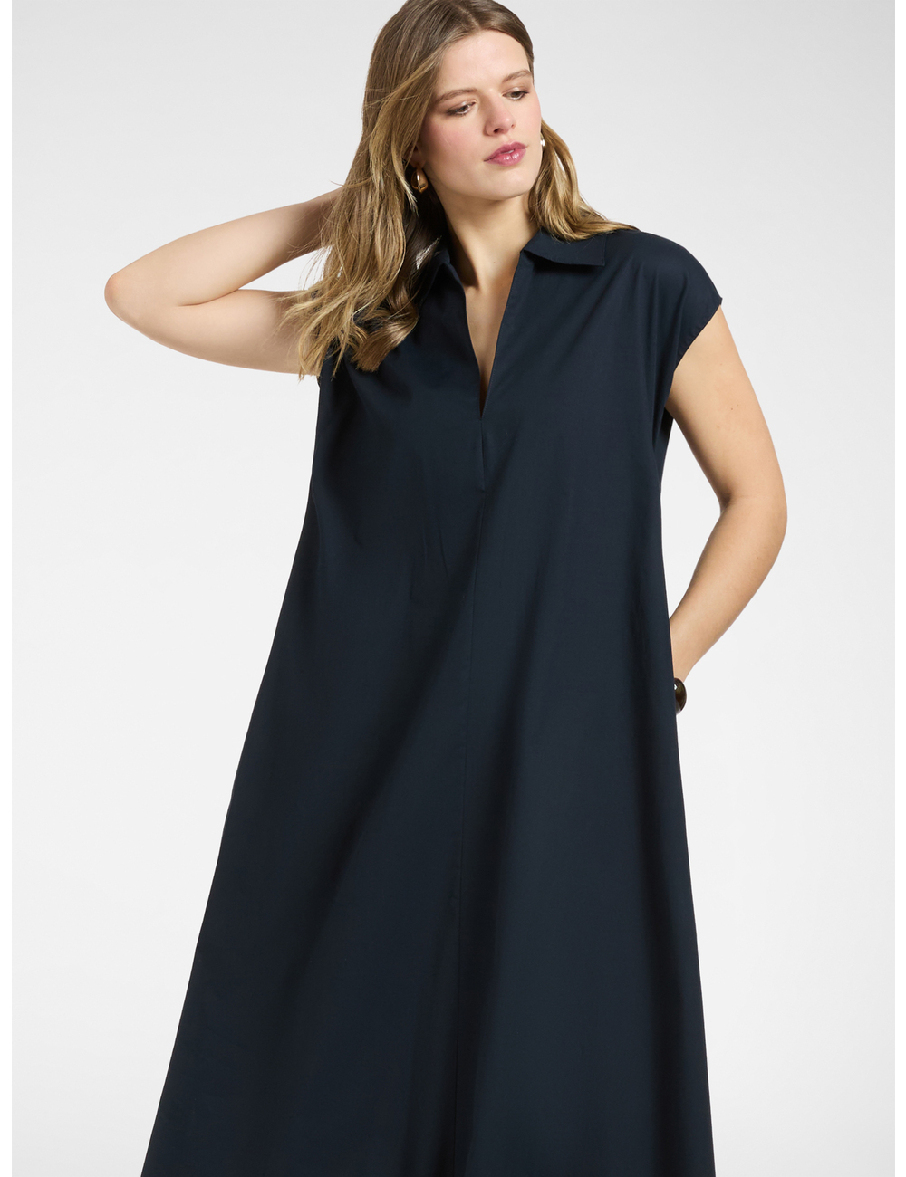 Elena Mirò - Vestido evasé con cuello