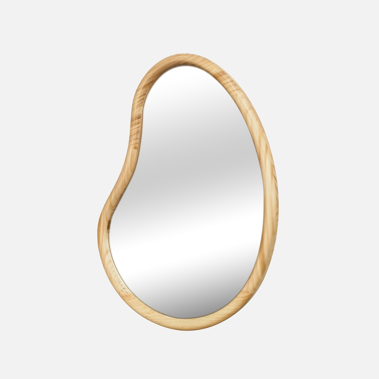 sweeek - Espejo de madera de abeto decorativo de pared, 65cm , Jacob , 50x3x65