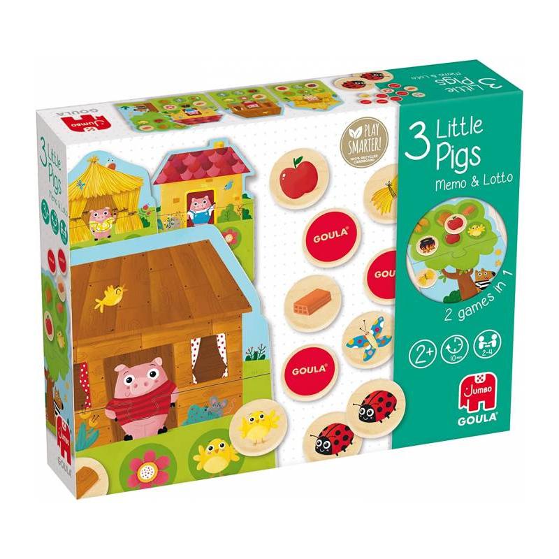 Juego de Memo y Loto 3 Little Pigs de Diset