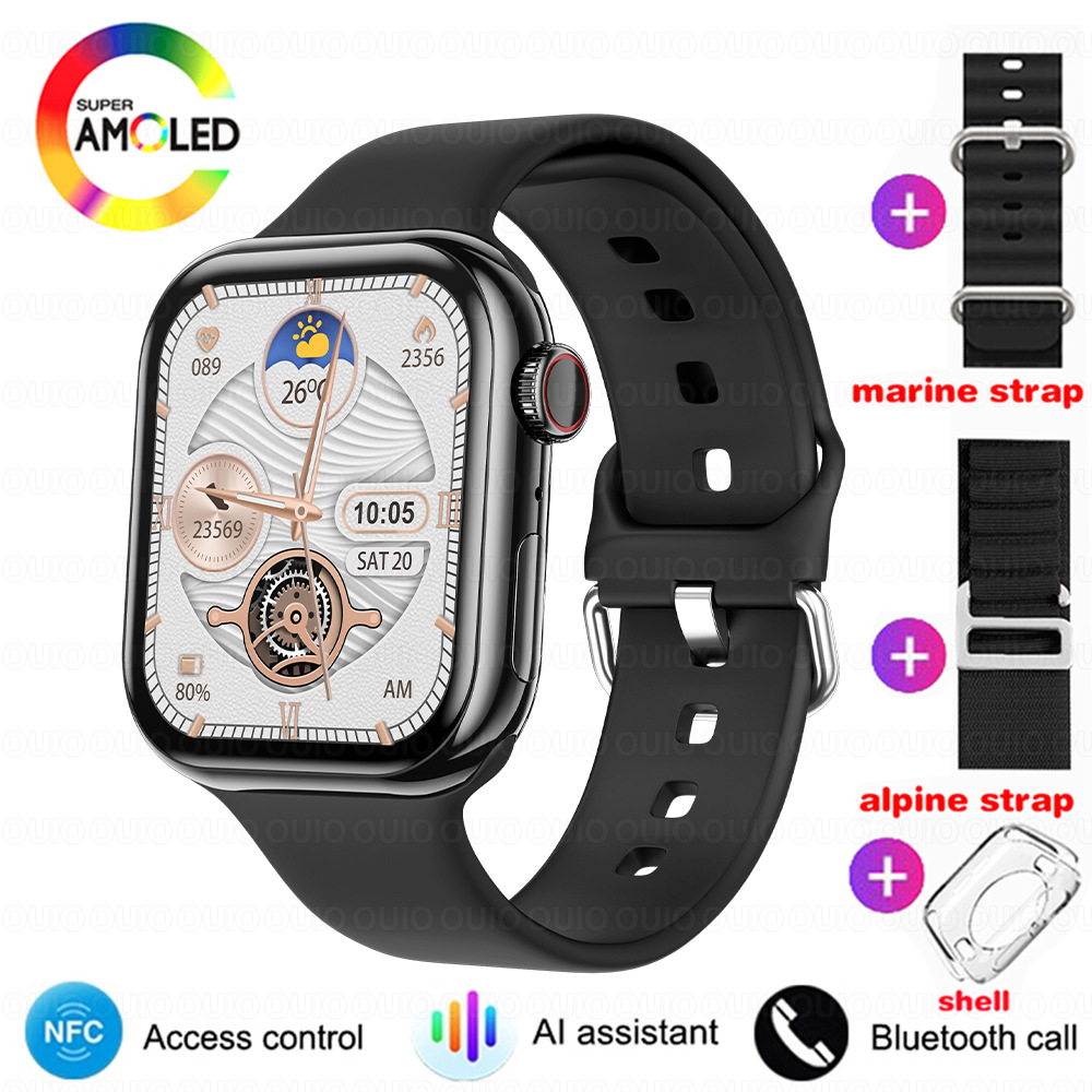 IW 10 reloj inteligente con Bluetooth, asistente de voz, llamada, GPS, trayectoria de movimiento, brújula, bloqueo de contraseña, función NFC