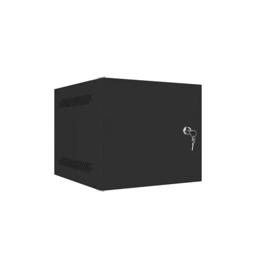 Bastidor de pared Lanberg WF10-2304-00B 4U 10" IP20 20kg Negro con puerta metálica vidrio y autoinstalación