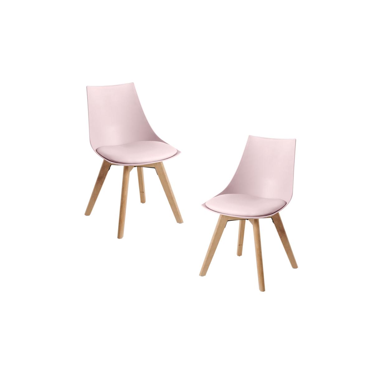 Regalos Miguel - Packs Sillas Comedor - Pack 2 Sillas Blok - Rosa