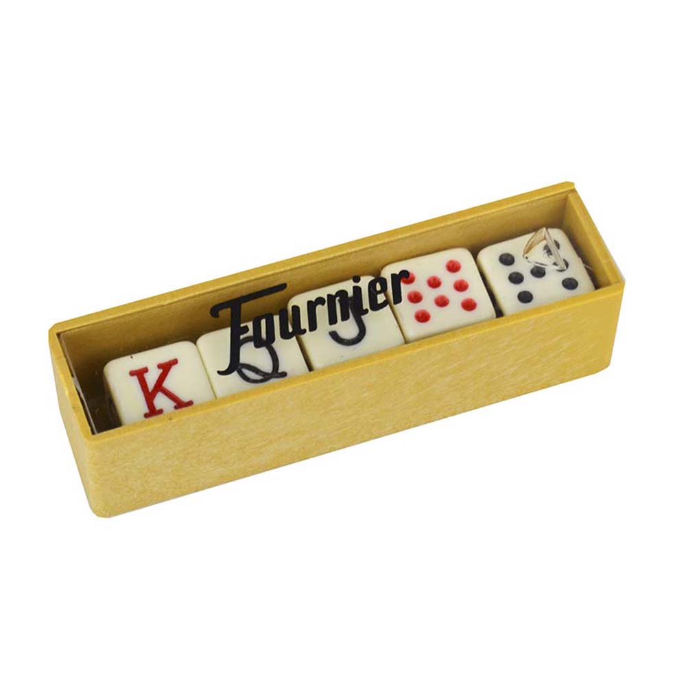 Juego de mesa 3 en 1, dominó, naipes y dados, juego para noches familiares  (con estuche de madera)