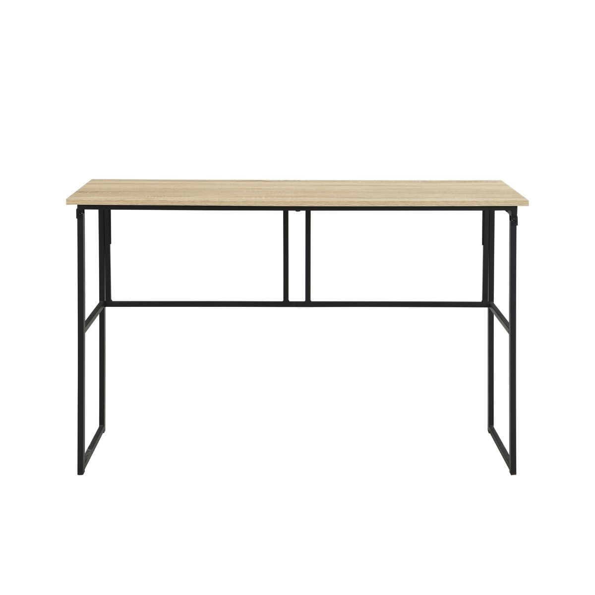 Escritorio plegable negro/natural 75x120x50 cm Adec