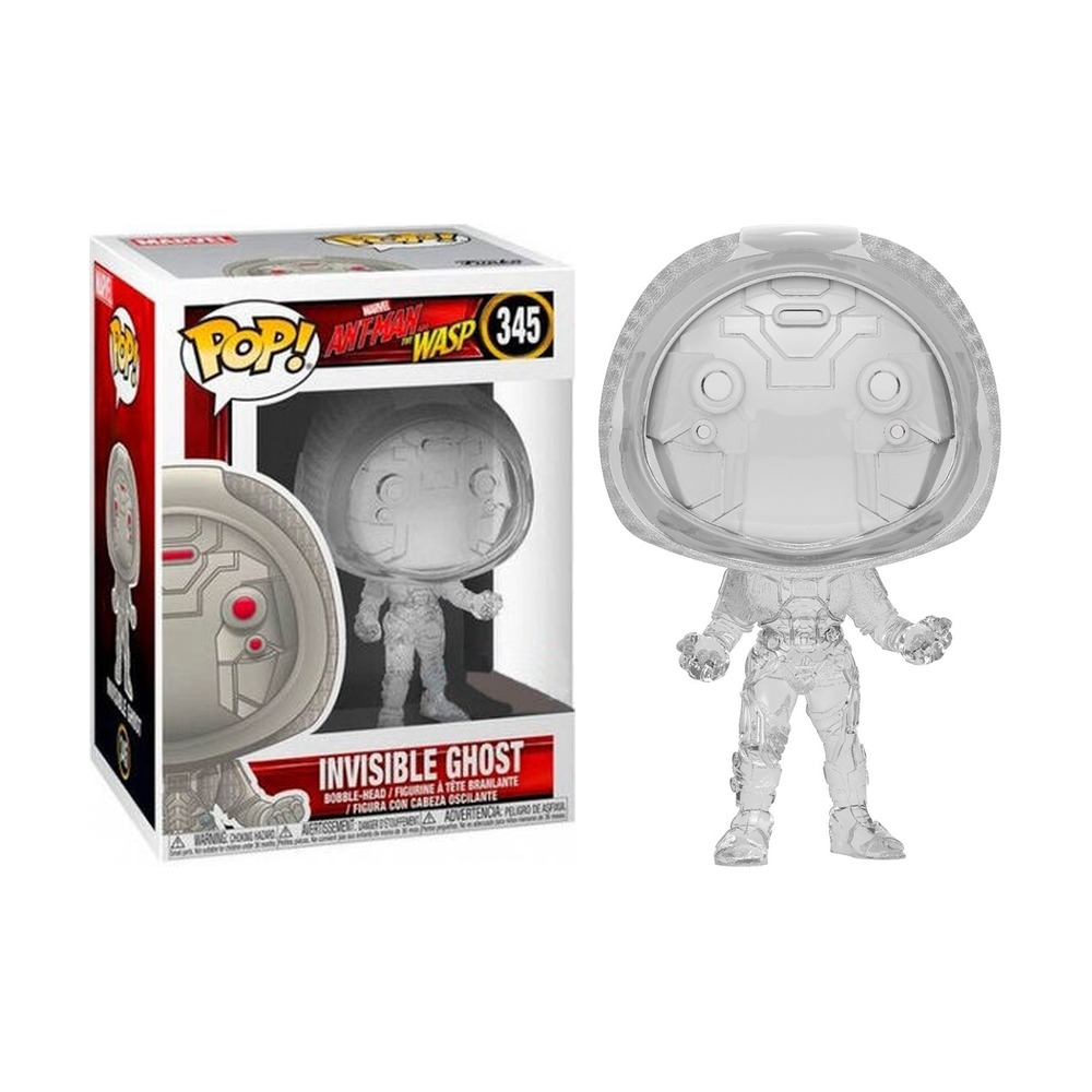 FUNKO POP! MARVEL ANT-MAN Y LA AVISPA - GHOST (INVISIBLE) EXCLUSIVO, 30747, Nº 345, TIENDA CON LICENCIA OFICIAL, FIGURA, JUGUETE, CABEZÓN, VINILO, MUÑECO, SUPERHÉROES, PELÍCULA