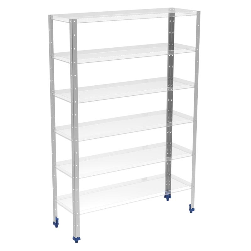 Soporte de estantería de 40x40x2950 mm. con contera