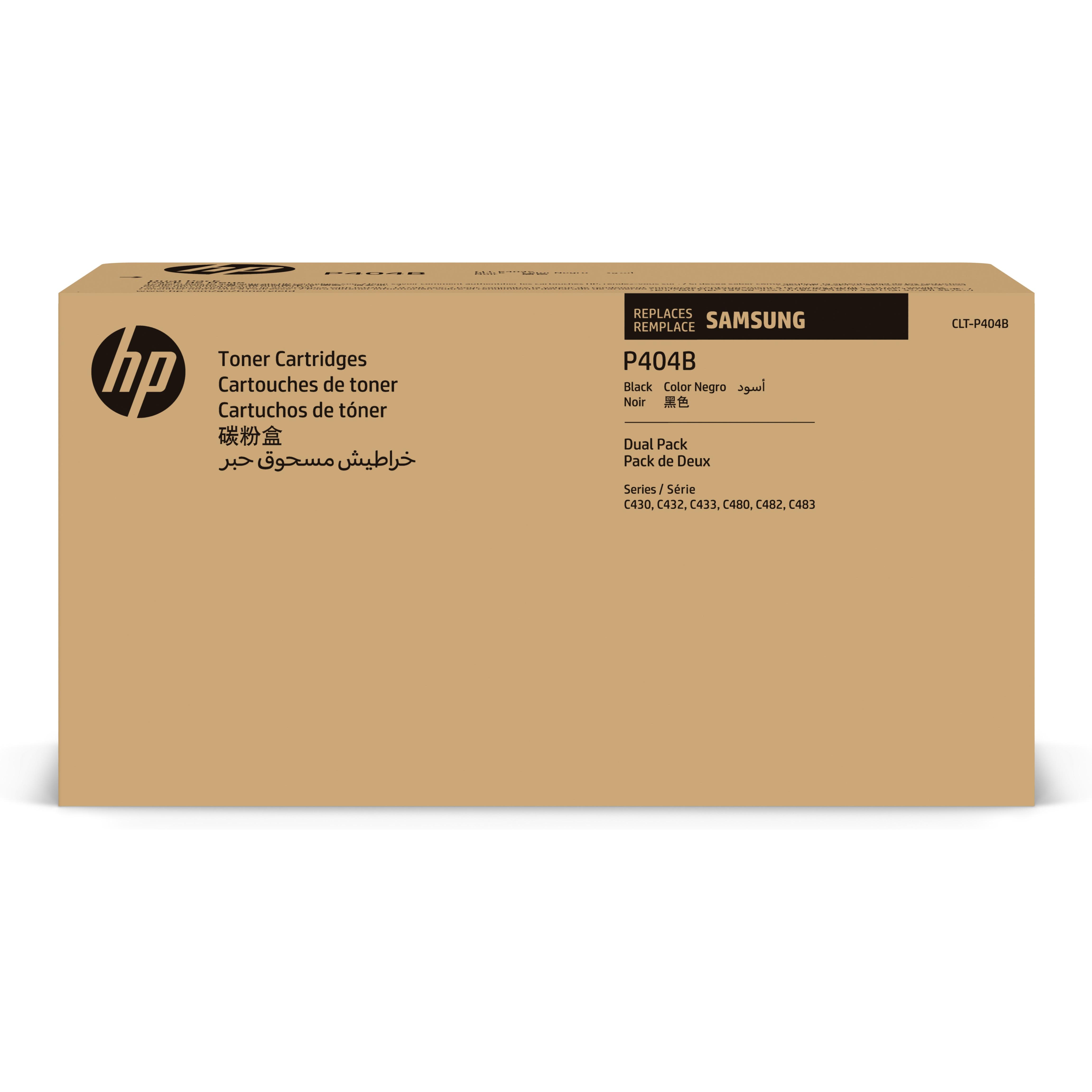 Samsung CLT-P404B 2-pack Black Toner Cartridges