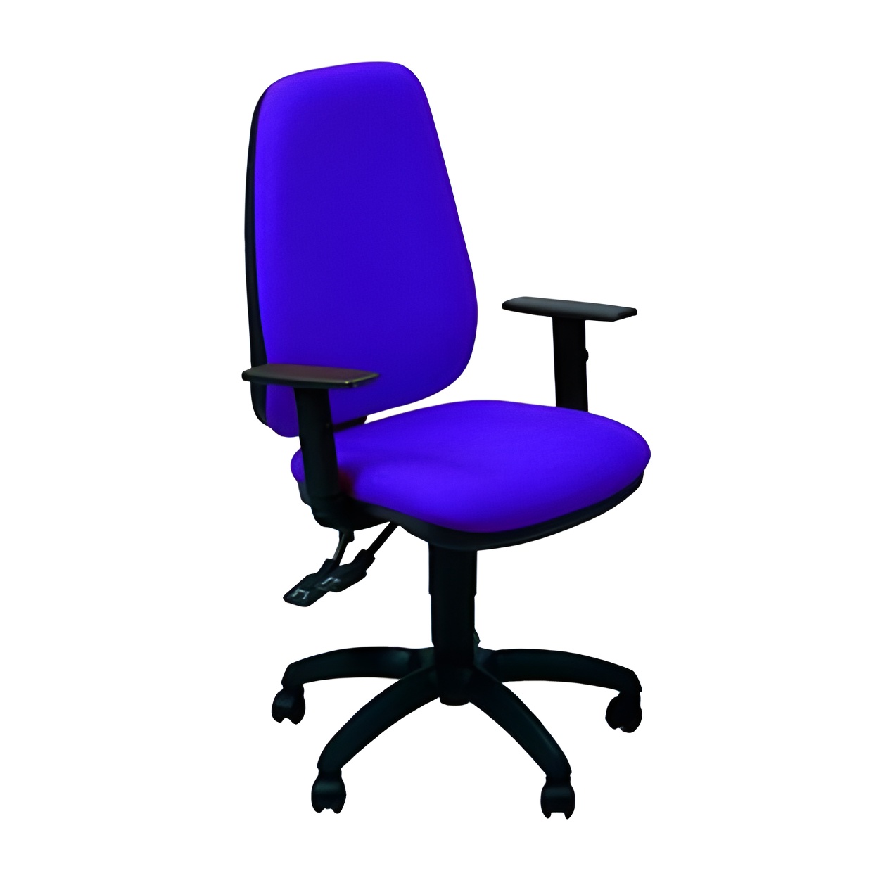 Unisit silla administrativa sincro tete reposabrazos ajustables azul