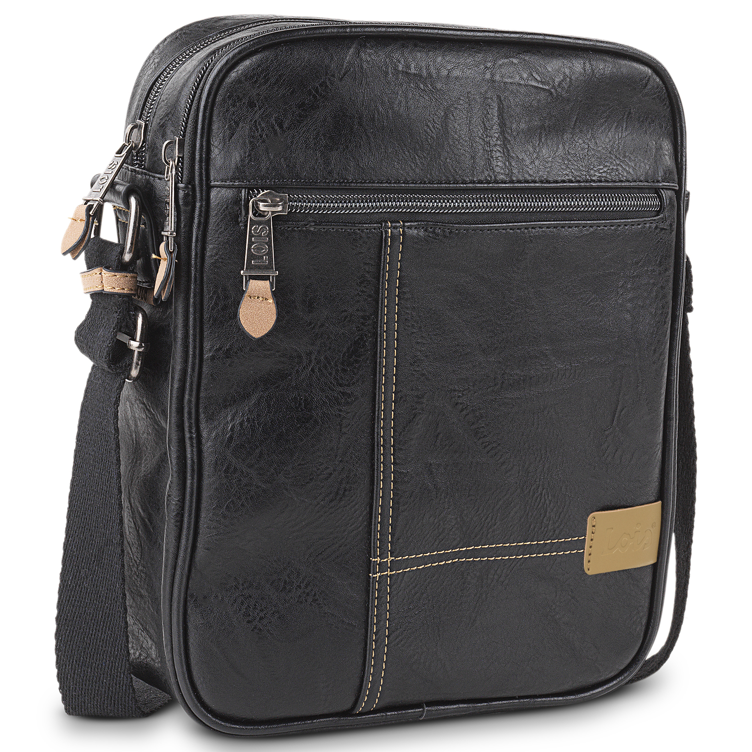 Bandoleras Hombre - Bolso Hombre Bandolera Ajustable - Bandolera Hombre  JASLEN De Polipiel - Bolso Bandolera Hombre Para Uso Diario. Bolso De Hombre  Pequeño 313126