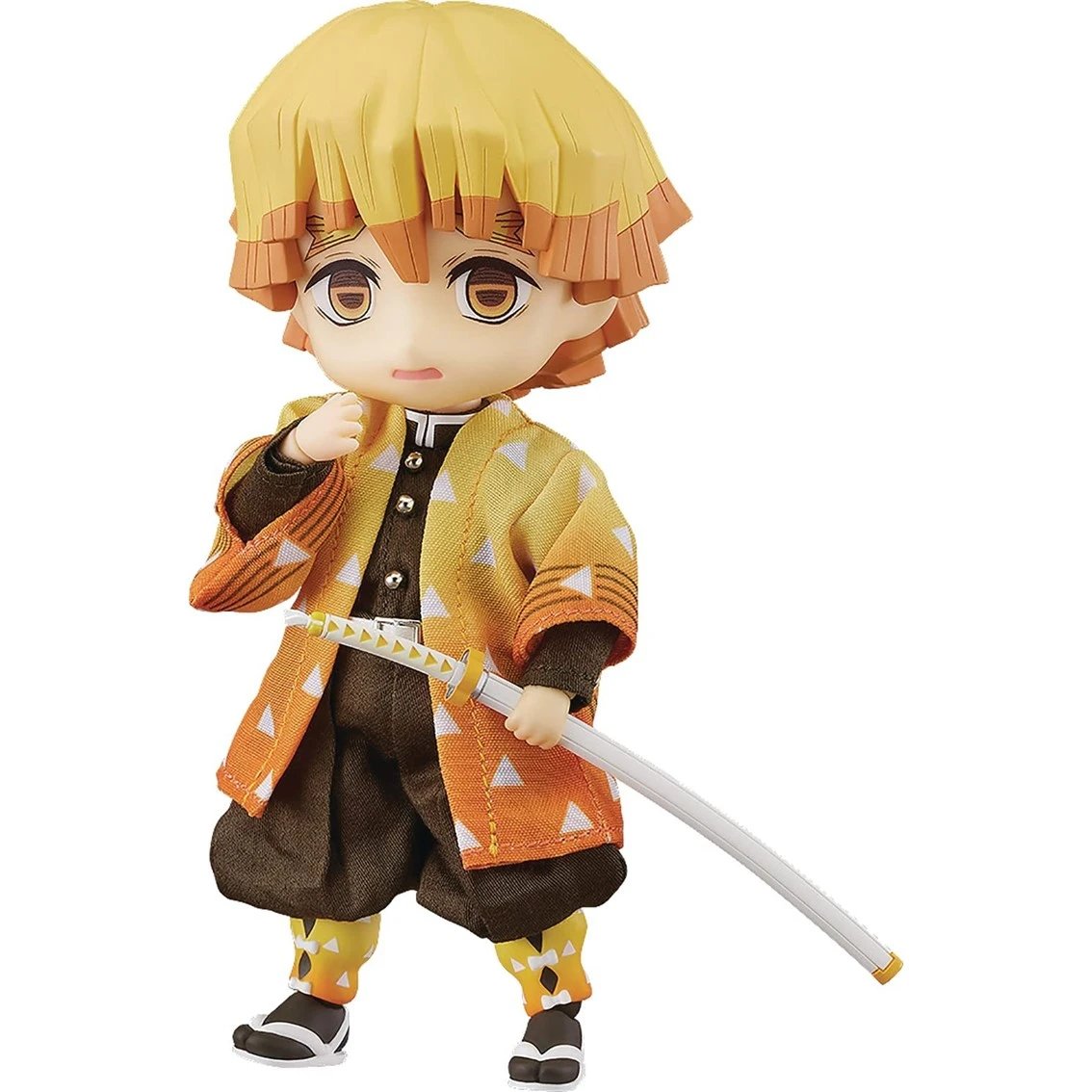 Good Smile Company - Figura Nendoroid Zenitsu Agatsuma DSG12670 de Kimetsu No Yaiba para coleccionistas, con expresiones intercambiables y efectos, alta movilidad y acabado detallado