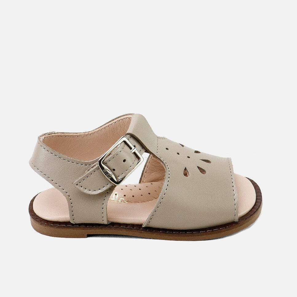 Sandalias Retro Piel napa stone Cucada | Eli 1957