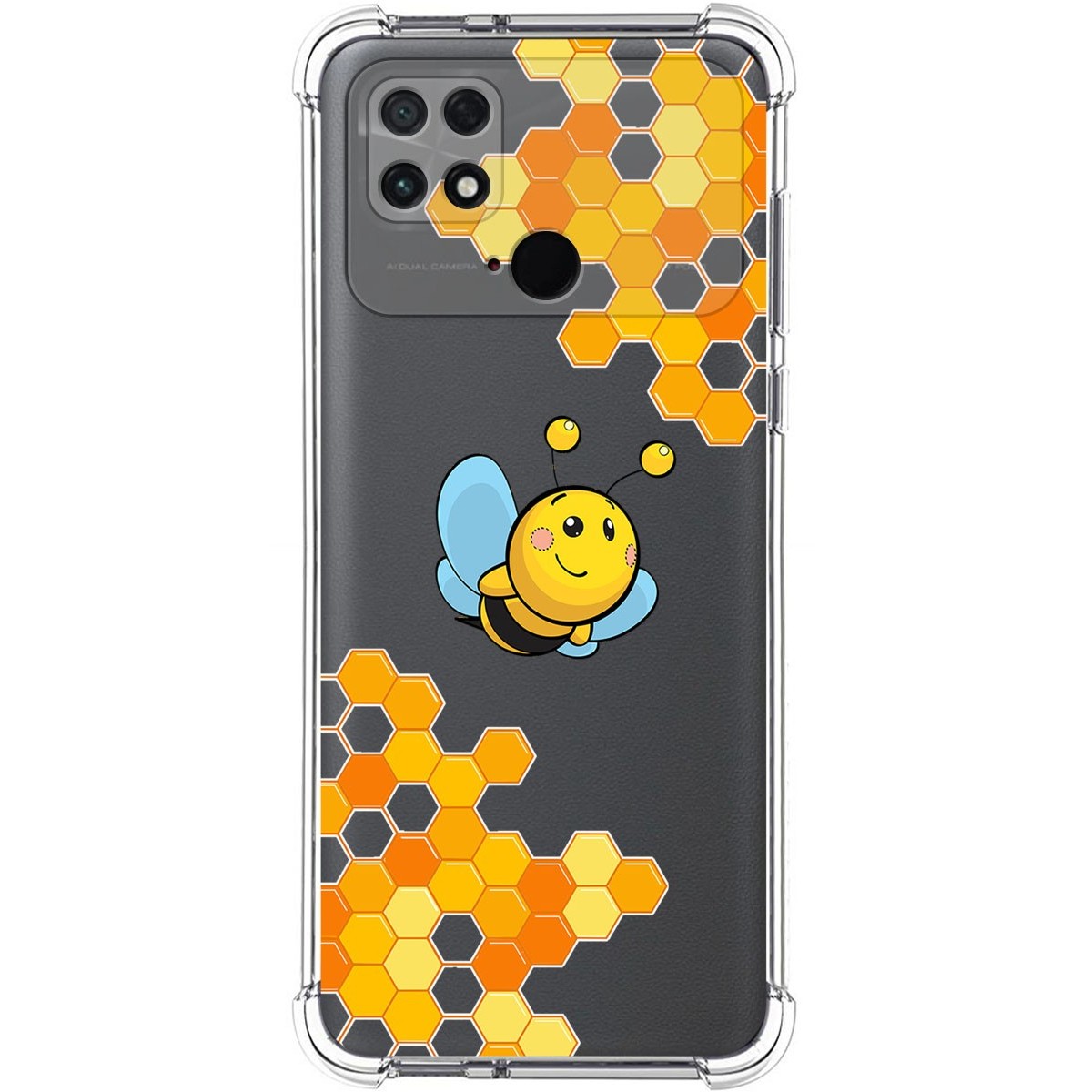 Funda Silicona Antigolpes para Xiaomi POCO C40 diseño Abeja Dibujos