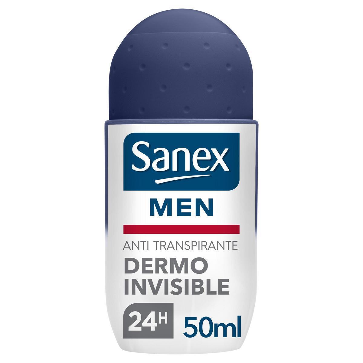Sanex - Desodorante roll-on para hombre Sanex Men Dermo Invisible 24h antitranspirante 50ml