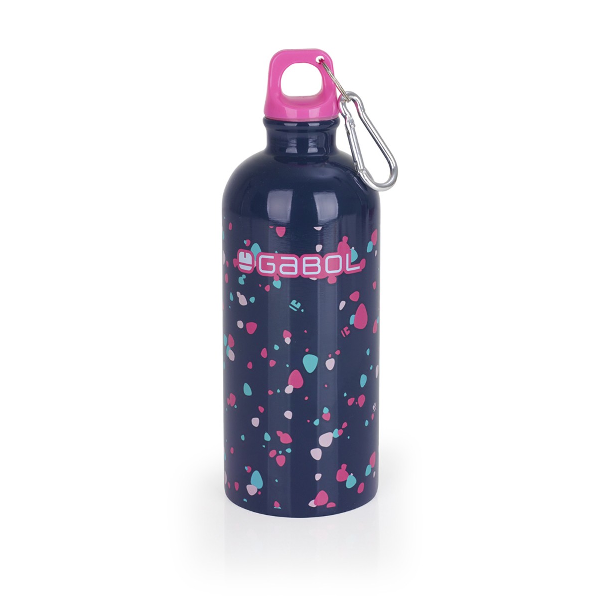 Botella de Acero Inoxidable Gabol PARTY 600 ml - Libre de BPA y PVC con Cierre de Rosca y Mosquetón