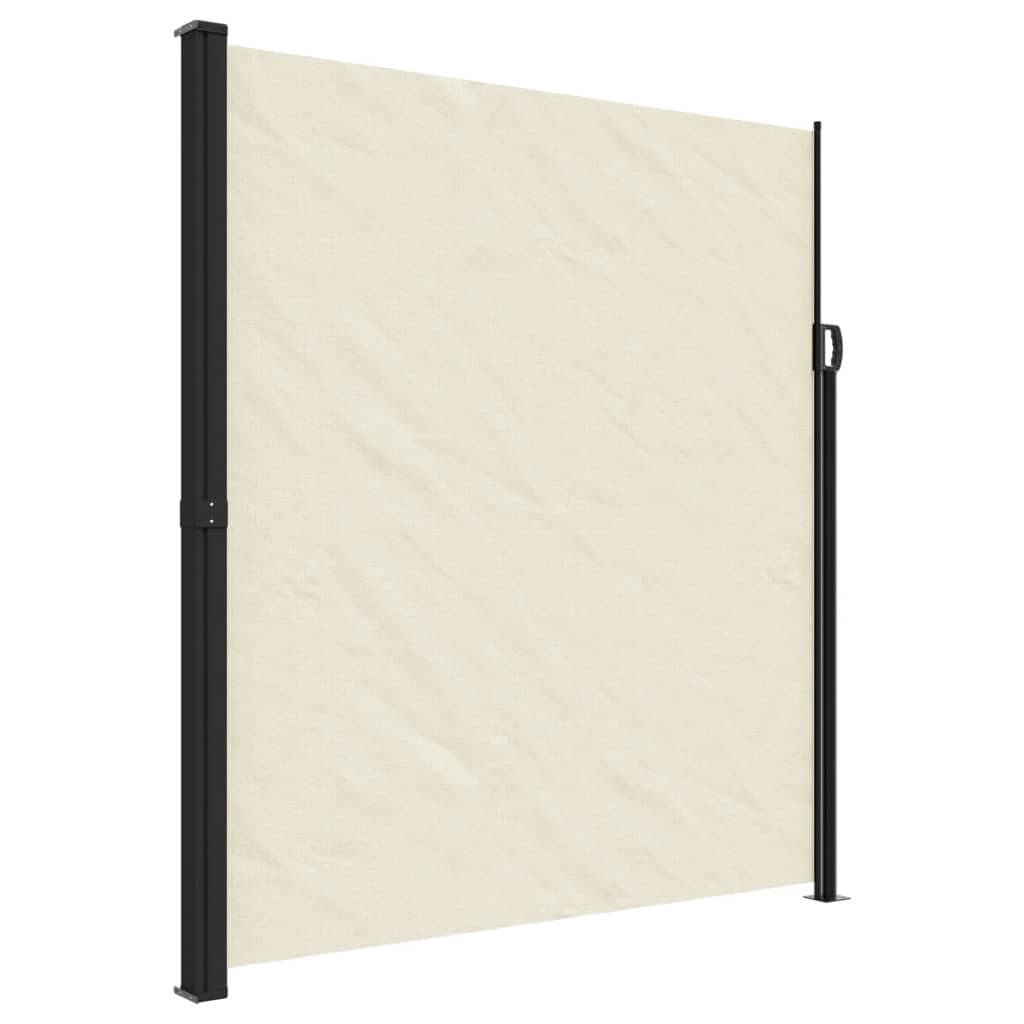 vidaXL Toldo lateral retráctil 220x600 cm Color Negro, Crema, Azul