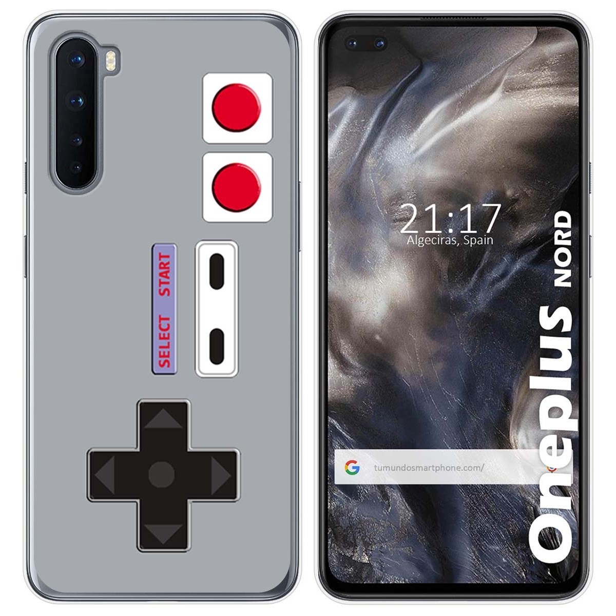 Tumundosmartphone Funda Gel Tpu para OnePlus Nord diseño Consola Dibujos