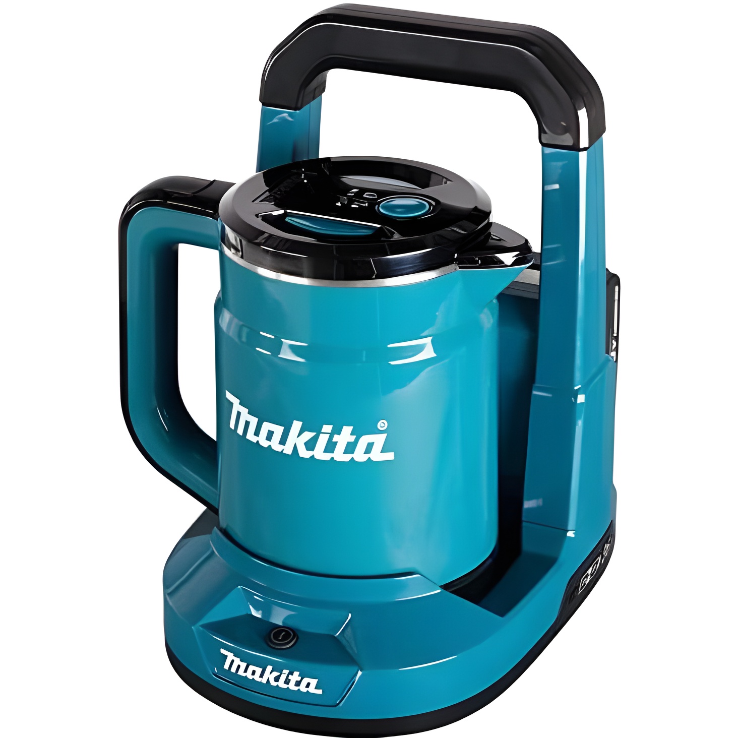 Makita DKT360Z Electric Kettle, 18V with CE certificate, features dry boil protection and fast boiling for efficient water heating, ideal for tea and coffee lovers, perfect portable kettle for quick hot beverages.