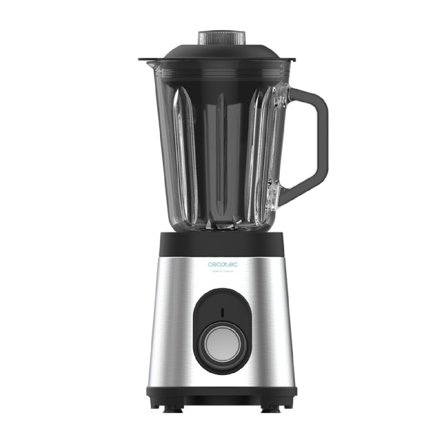 Cecotec Batidora de vaso Power Black Titanium 1800MAX Inox