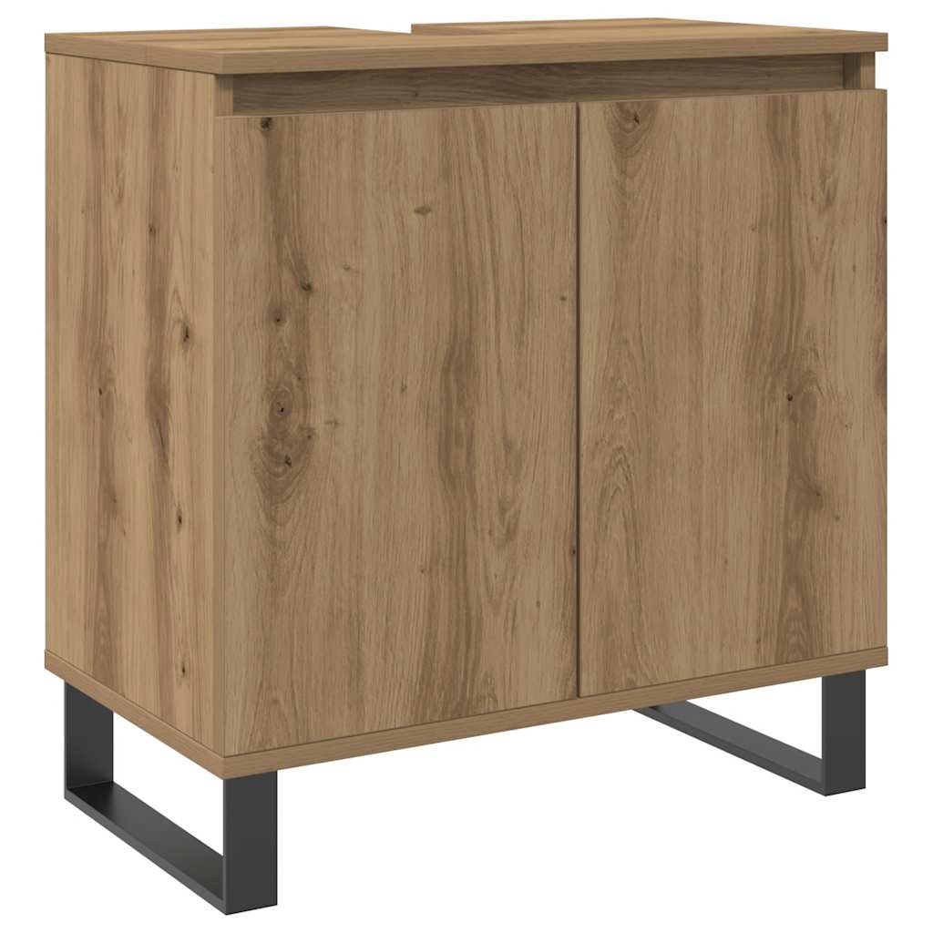 vidaXL Armario de baño madera de ingeniería roble artisan 58x33x60 cm