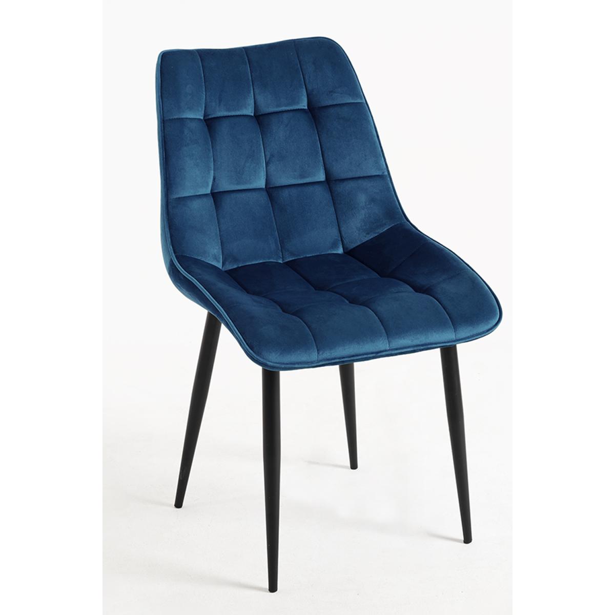 Regalos Miguel - Sillas Comedor - Silla Cade Terciopelo - Azul