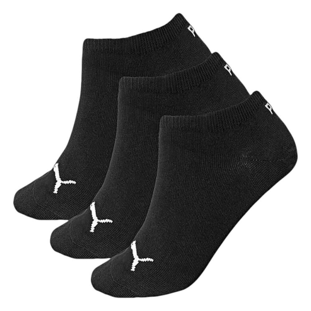 Calcetines Puma Sneaker Plain Pack 3 Pares Negro 701231277-200 Mujer Tobilleros